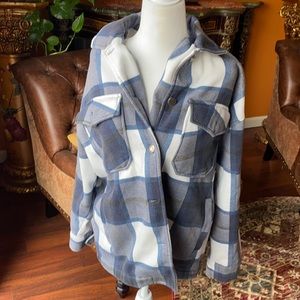 Blue flannel jacket